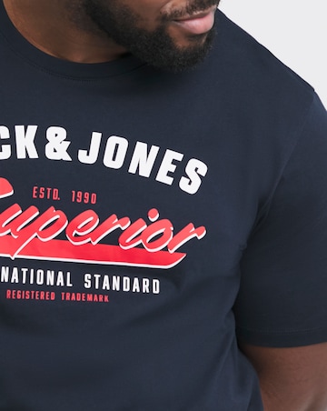 Jack & Jones Logo T-Shirt - Navy