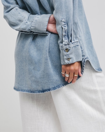Light Blue Lightweight Oversized Shirt