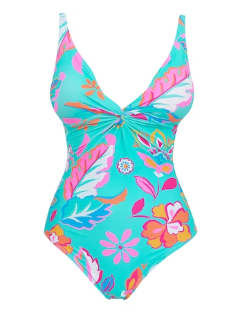 Non Wired Twist Front Swimsuit