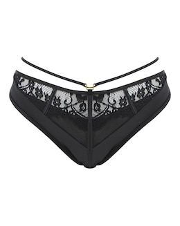 Figleaves Adele Satin &amp; Lace Brazilian Brief