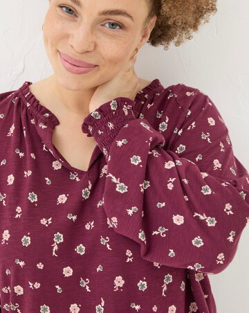 FatFace Florence Wild Paisley Top