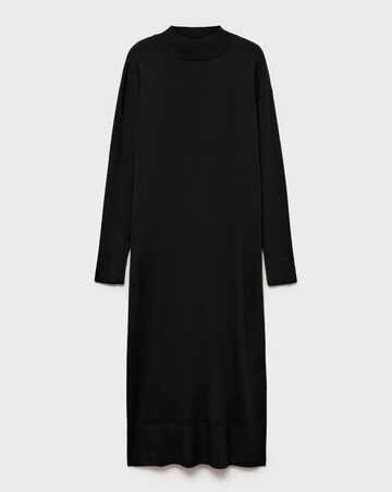 Mango Perkins-Neck Knitted Dress