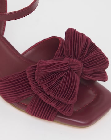 Monet Double Bow Low Block Heels - Wide Fit (E)