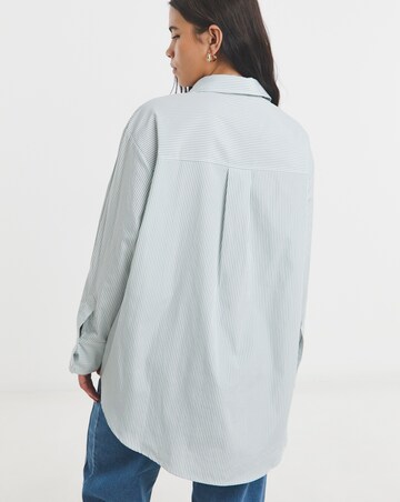 Green Stripe Cotton Shirt