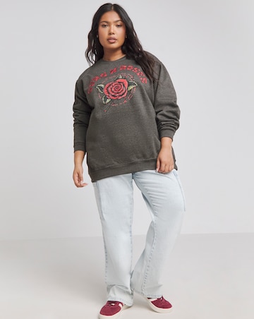 Charcoal Guns N Roses License Sweatshirt