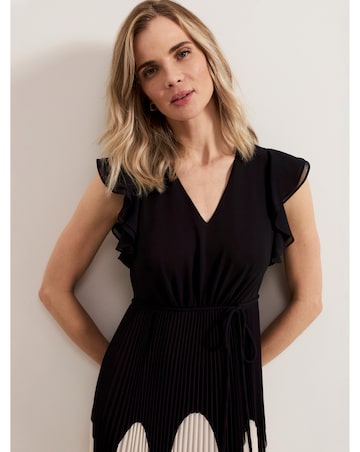 Phase Eight Uma Printed Pleat Maxi Dress