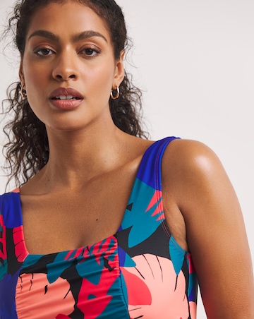 Tropical Mix And Match Square Neck Bikini Top