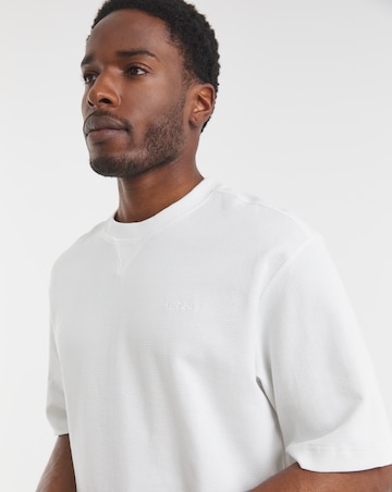 BOSS Short Sleeve Waffle T-Shirt - White