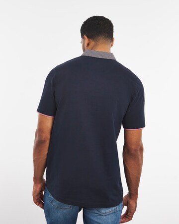 Joe Browns Printed Collar Polo Shirt Long Length