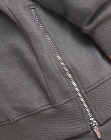 Charcoal Side Stripe Crew Neck Tunic
