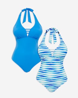 Value 2 Pack Halterneck Swimsuits