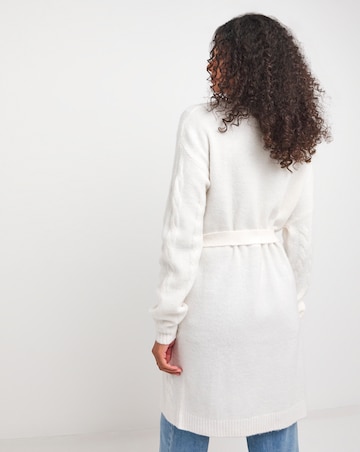 Belted Cable Cardigan