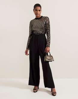 Phase Eight Amelia Sequin Bodice Jumpsuit