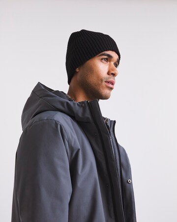 Grey Clean Padded Hooded Jacket