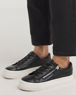 Kate Lace Up Zip Detail Chunky Trainers - Extra Wide Fit (EEE)