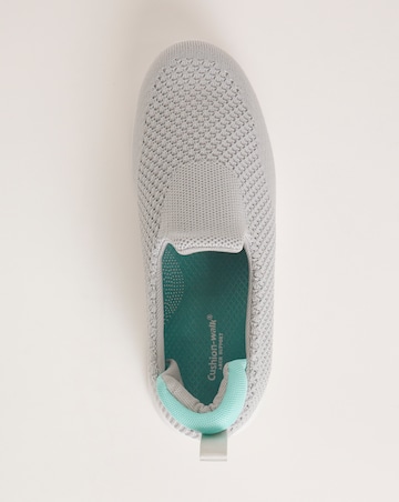 Cushion Walk Arch Support Slip On Trainers E Fit