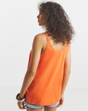 Simply Be Orange Sleeveless Scoop Neck Cami