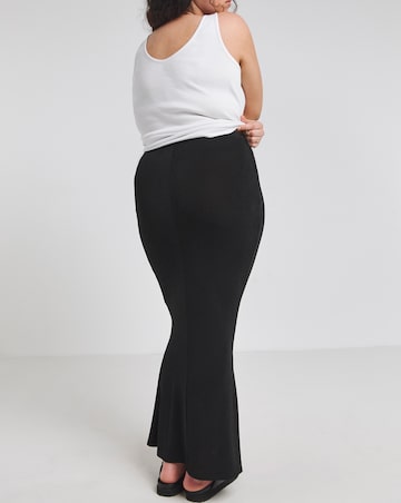 Simply Be Black Slinky Maxi Skirt