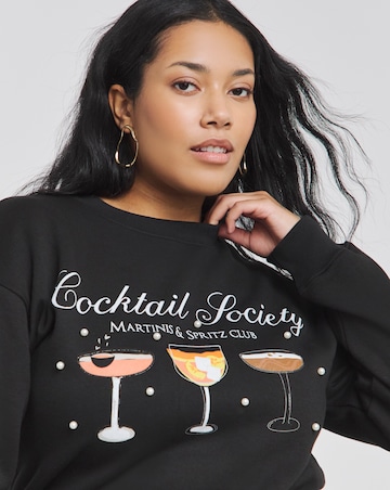 Black Cocktail Society Pearl Sweatshirt