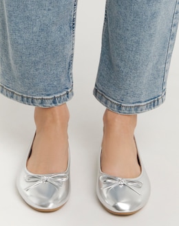 Selena Classic Flat Ballerina Shoes Wide E Fit Simply Comfort