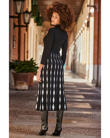 Sosandar Argylle 2 in 1 Knit Maxi Dress