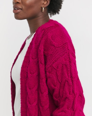 Cable Edge To Edge Cardigan