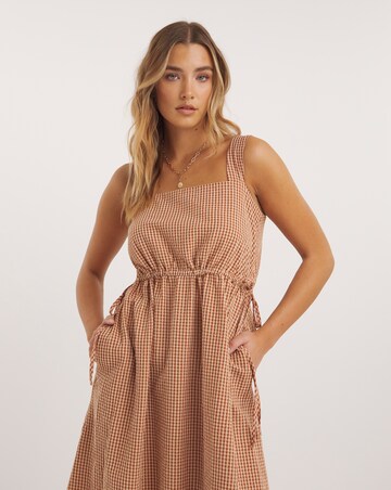Nobody's Child Zainub Gingham Midi Dress