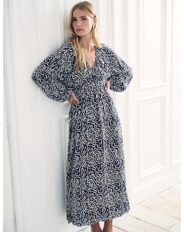 Nobody's Child Black Printed Iris Midaxi Dress