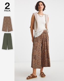 2 Pack Jersey Culottes