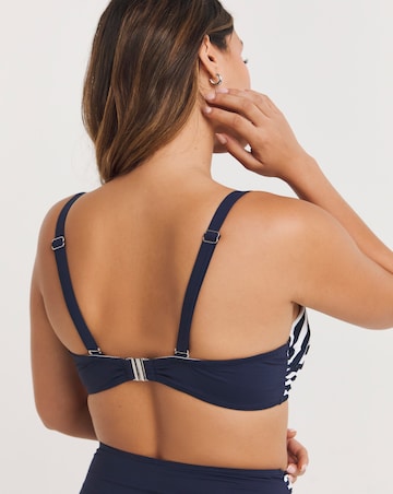 MAGISCULPT Eyelet Detail Bandeau Underwired Bikini Top