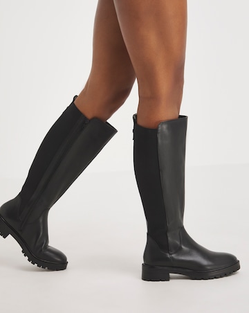 Macey Leather High Leg Boot E Fit Standard Calf