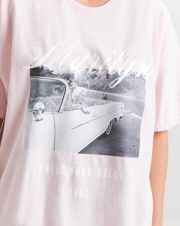 Baby Pink Marilyn Monroe License T-Shirt