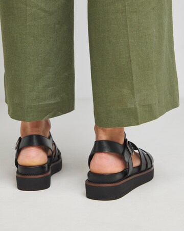 Blanca Leather Fisherman Sandal - Wide Fit (E)