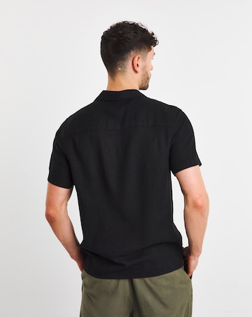 Cuban Collar Embroidery Shirt