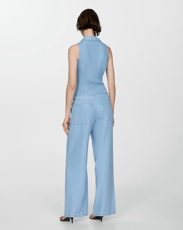 Mango Bianca Wide Leg Trousers