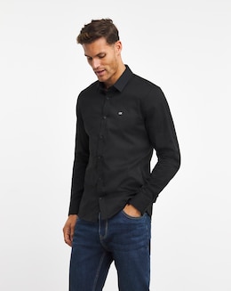 Calvin Klein Black Stretch Slim Shirt