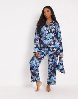 Hope &amp; Ivy Albie Button Through Pyjama In A Bag Set Including Scrunchie