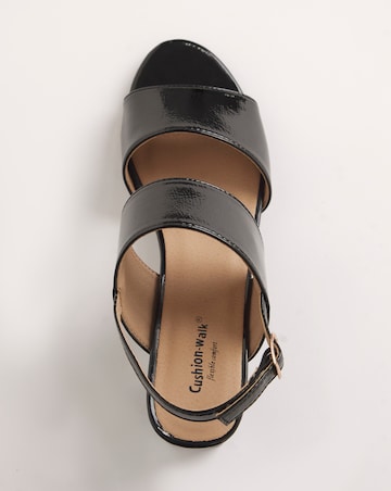 Cushion Walk Block Heeled Sandals E Fit