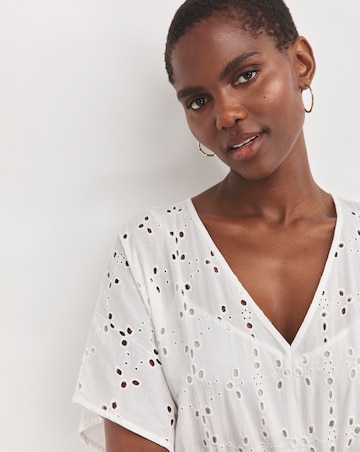 Broderie Smock Dress