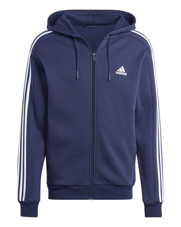 adidas 3-Stripes Fleece Full Zip Hoodie