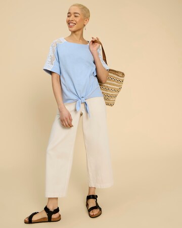 White Stuff Sara Tie Hem Top