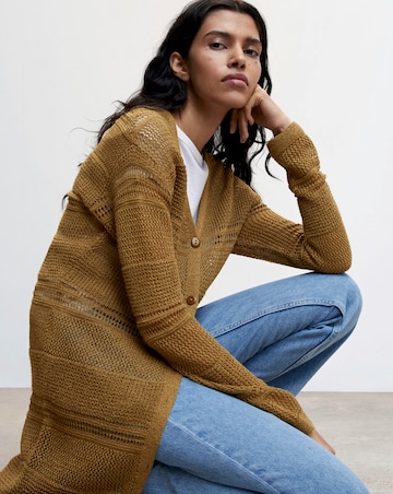 Mango Side Slit Cardigan