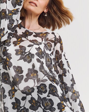 Joanna Hope Tie Sleeve Blouse