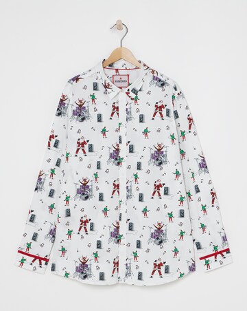 Joe Browns Merry Rockmas Christmas Shirt Long Length