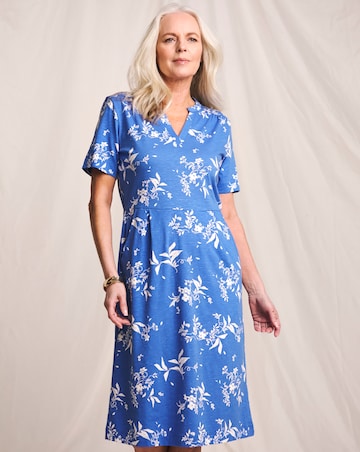 Julipa Pure Cotton Printed Jersey Shift dress