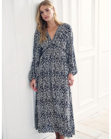 Nobody's Child Black Printed Iris Midaxi Dress
