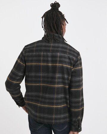 Lyle & Scott Brushed Tartan Overshirt - Black