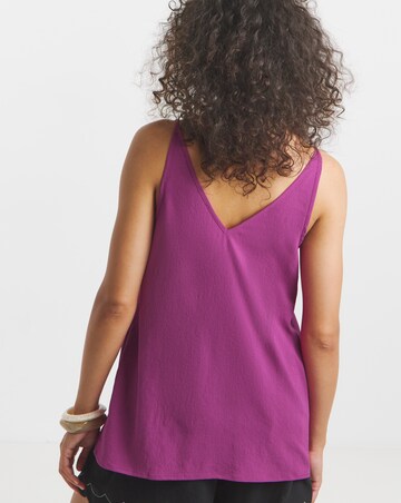 Simply Be Purple Sleeveless V Neck Cami