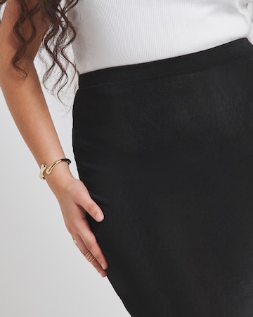 Simply Be Black Slinky Maxi Skirt