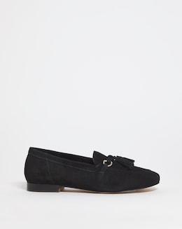 Suede Tassle Loafer - Wide Fit (E)